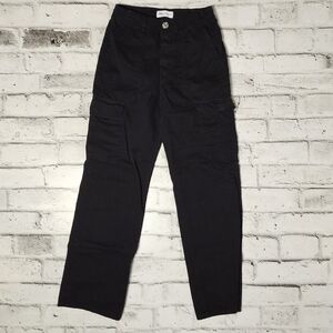 Zara Black Cargo Pants Women’s Size 2 High Rise Casual Streetwear